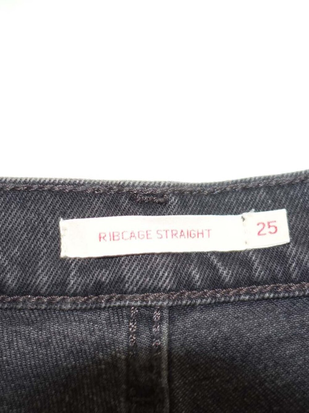 Levi's Women's Premium Ribcage Straight Jeans Size 25 High Rise 31" Inseam Denim - Picture 5 of 8